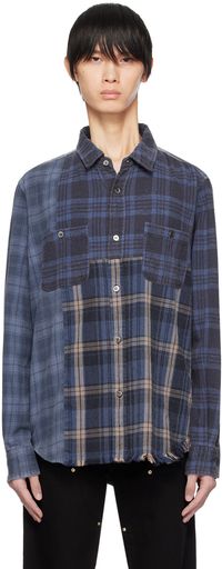 John Elliott Navy Silverado Shirt