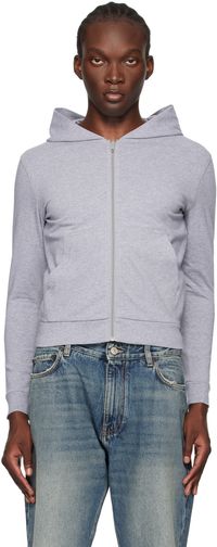 Balenciaga Gray Slim-Fit Hoodie