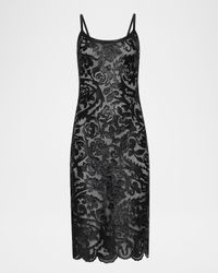 Kazuko Lasercut Midi Dress