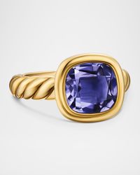 DY Mercer Stone Ring in 18K Gold, 10mm, Size 9