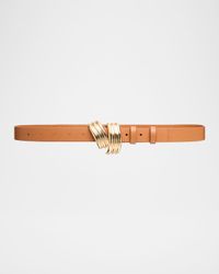 Edythe Swirl Leather Belt