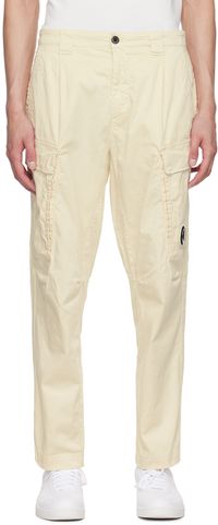 C.P. Company Off-White Loose Cargo Pants