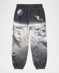 Boy's Allen Printed Sweatpants, Size 4-7