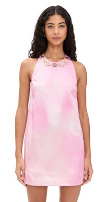 Aje Twilight Mini Dress Blush Ink 12