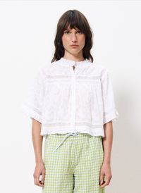 Frnch - Top manches courtes dentelles - Taille XL - Beige