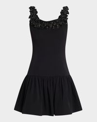 Lenna Floral-Embellished Mini Dress