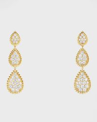 Serpent Boheme 18K Yellow Gold Diamond Motif Earrings