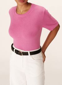 Grace Et Mila - Pull oversize en coton - Taille L - Rose