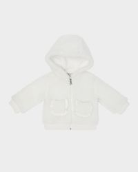 Boy's Fleece Zip-Front Pocketed Cardigan, Size 6M-3