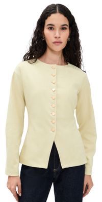 4th & Reckless Levony Faux Suede Blazer Buttercream XL