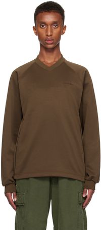 Carhartt Work In Progress Brown Bolan V-Neck Sweatshirt