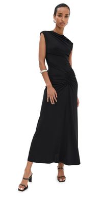 SIMKHAI Acacia Midi Dress Black XL