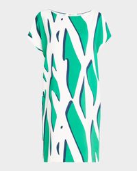 Cora Dolman-Sleeve Mini Shift Dress