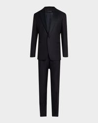 Men's Wool-Silk Solid Tuxedo