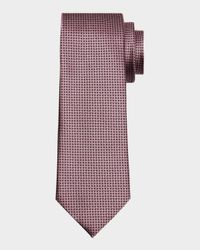 Men's Tonal Geometric Jacquard Tie