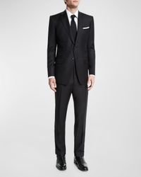 Men's O'Connor Base Trim Two-Piece 130s Wool Master Twill Suit