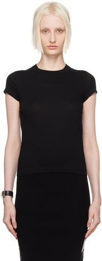 Rick Owens Black Porterville Cropped Level T-Shirt