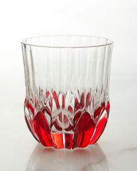 Red Double-Old Fashioned Glasses, Set of 4