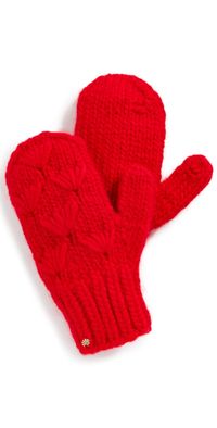 Lele Sadoughi Motley Mittens Red One Size