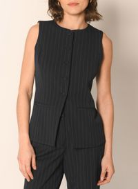 Kookai - Veston cintré à rayures - Taille 42 - Bleu