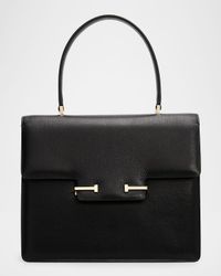 Aube Small Leather Top-Handle Bag
