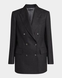 Tailoring Cashmere Double-Breasted Jacket