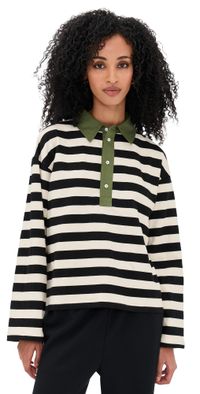 State & Lake Bobbi Polo Red/Ivory XXL