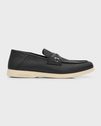 Men's Drame Leather Gancio Penny Loafers