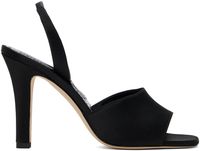 Manolo Blahnik Black Clotilde Heeled Sandals