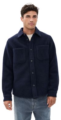 Les Deux Lennon Boucle Overshirt Dark Navy S