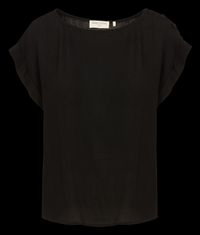 Marie Sixtine - Blouse ample manches courtes boutonnée - Taille L - Noir