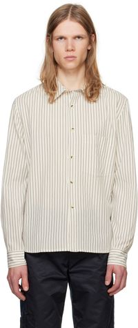 Gimaguas Black & White Striped Male Shirt