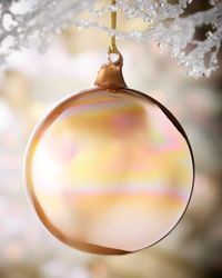 Pearl Glass Ball Christmas Ornament
