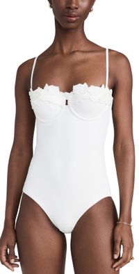 Zimmermann Halliday Embroidery One Piece Ivory 3 C/D
