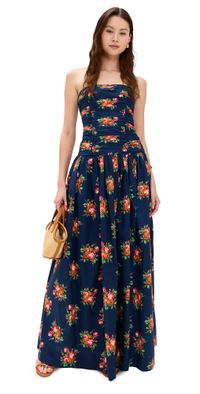 Cara Cara Montreal Maxi Dress Gemma Scarf Navy 0