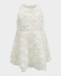 Girl's Lizelle Rosette Dress, Size 6M-3