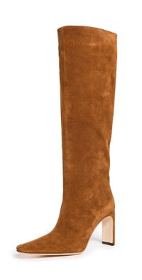 STAUD Wally High Heel Boots Tan 37