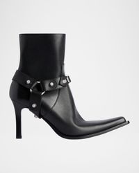 City Harness Leather Booties