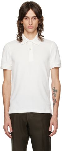 TOM FORD White Towelling Polo