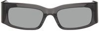 Balenciaga Gray Rectangular Sunglasses