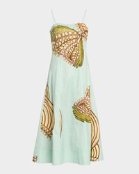 Vesela Floral Cotton Midi Dress