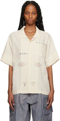 Story mfg. Off-White Greetings Shirt