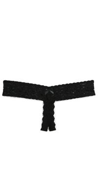 Hanky Panky After Midnight Open Gusset Low Rise Thong Black One Size