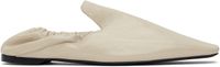TOTEME Beige Elastic Back Loafers