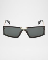 Metal Rectangle Sunglasses