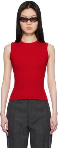 FLORE FLORE Red Esmé Tank Top