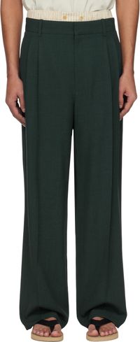 The Row Green Silas Trousers
