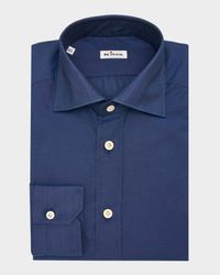 Men's Cotton Point-Collar Dress Shirt