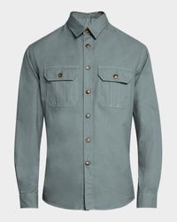 Men's Utility Casual Button-Down Shirt