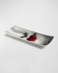 Tema e Variazioni n.397 Red Lips Rectangular Tray